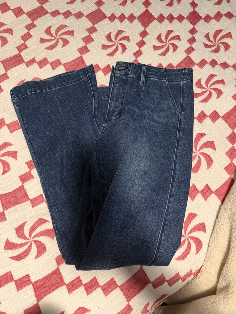 Judy Blue Mid/Dark Wash Straight-Leg Jeans